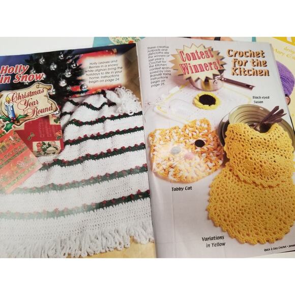 crochet books good used lot hats-scarfs-caps-gloves and more 1-9 - Picture 15 of 16